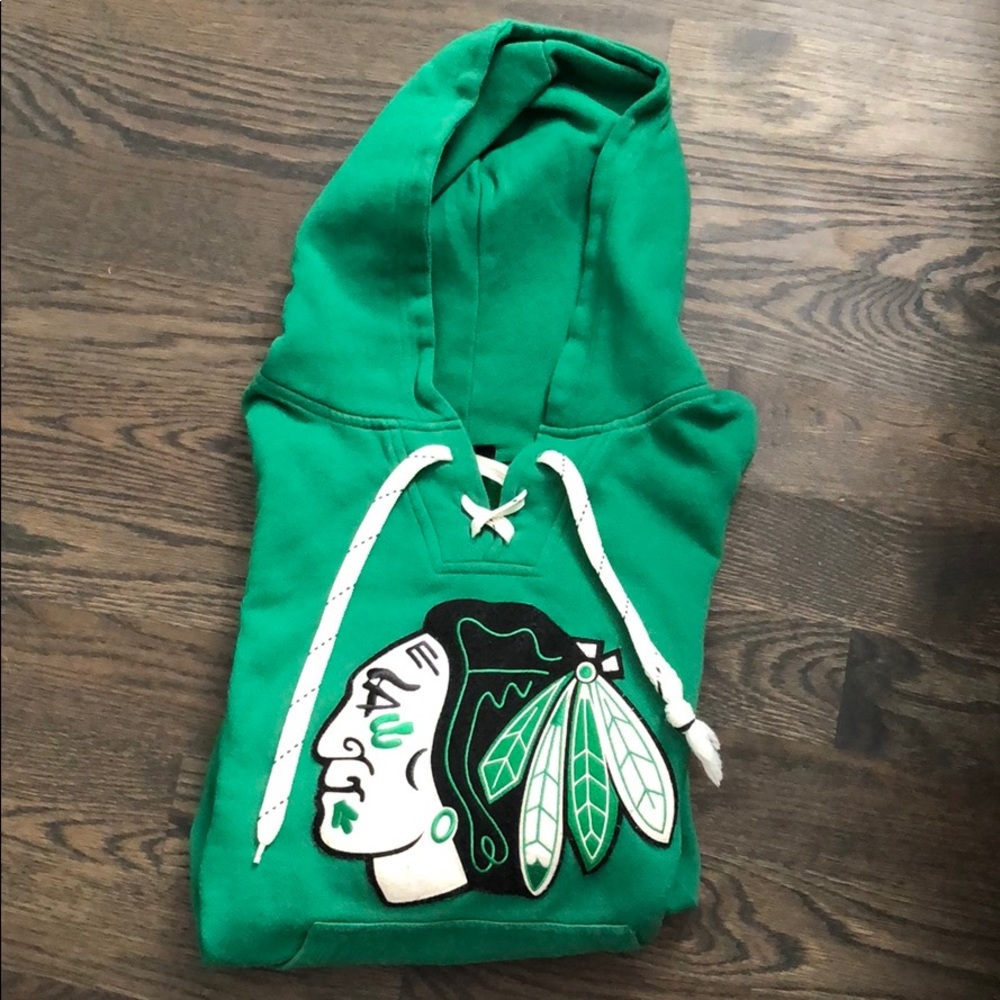 Chicago Blackhawks Hoodie (Lace-Up Irish Edition)